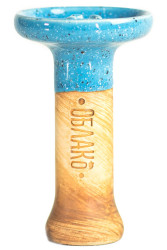 Чаша для Кальяну Облако Phunnel S Glaze top Блакитний в точку