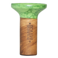 Чаша для кальяна Облако Flow Black on Light Green-green Marble