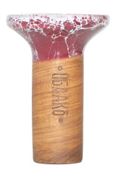 Чаша для кальяну Облако Flow Black on Burgundy Marble