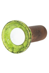 Чаша для кальяну Облако Flow White on Light Green/Black Marble