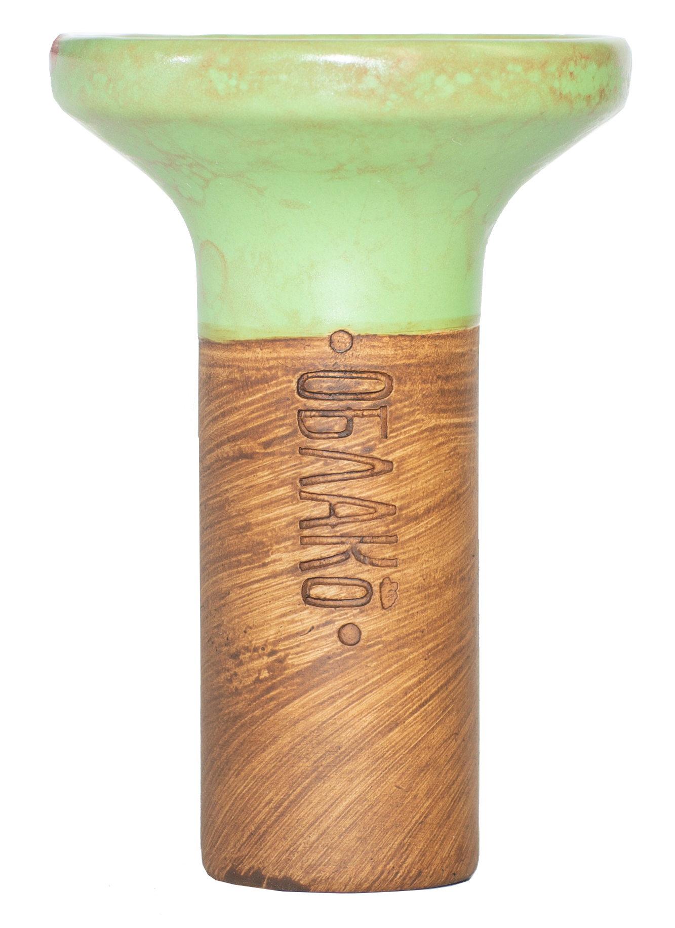 Чаша для кальяна Облако Flow Yellow on Light Green-red Marble