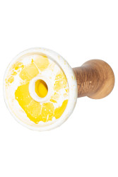 Чаша для Кальяну Облако Phunnel L Glaze top Жовтий мармур