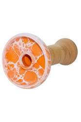Чаша для Кальяну Облако Phunnel L Glaze top Помаранчевий мармур