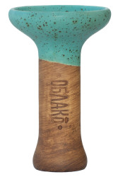 Чаша для Кальяну Облако Phunnel M Glaze top Бірюзовий в крапку