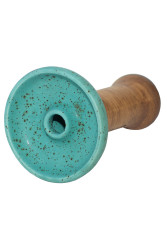 Чаша для Кальяну Облако Phunnel M Glaze top Бірюзовий в крапку