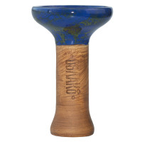 Чаша для Кальяна Облако Phunnel M Glaze top Сине-желтый мрамор