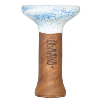 Чаша для Кальяна Облако Phunnel M Glaze top Бело-синий мрамор
