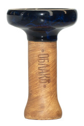 Чаша для Кальяну Облако Black Glaze top Синій дим