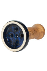 Чаша для Кальяну Облако Black Glaze top Синій дим