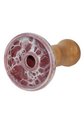 Чаша для Кальяну Облако Phunnel L Glaze top Коричневий мармур