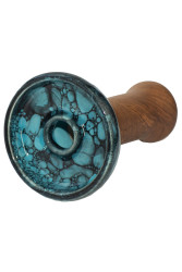 Чаша для Кальяну Облако Phunnel L Glaze top Блакитний ч.мармур