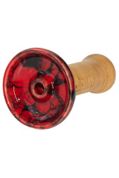 Чаша для Кальяну Облако Phunnel M Glaze top Червоний ч.мармур