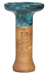 Чаша для Кальяну Облако Phunnel S Glaze top Блакитний ч.мармур