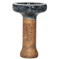 Чаша для Кальяна Облако Black Glaze top Серый ч. мрамор