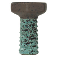Чаша для Кальяну Tor Evil Screw Bowl Clay Чорно-бірюзовий
