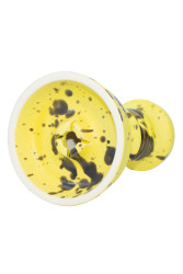 Чаша для Кальяну Fog Sakura Full-Glazed Жовтий з чорним