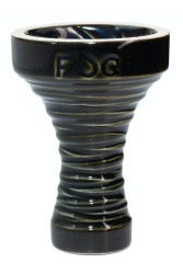 Чаша для Кальяну Fog Assassin Full-Glazed Рифлена Синьо-болотна
