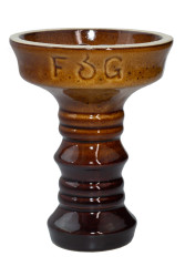 Чаша для Кальяну Fog Sakura Full-Glazed Коричнево-чорний