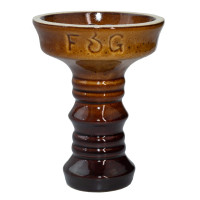 Чаша для Кальяну Fog Sakura Full-Glazed Коричнево-чорний