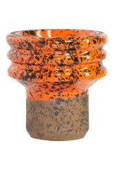 Чаша для Кальяну Telamon Turkish Glaze Чорно-Помаранчева