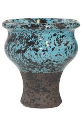 Чаша для Кальяну Telamon Classic Glaze Чорно-блакитна