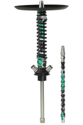 Кальян Mamay Coilovers Anodized Aluminium Mini Шахта Зелений Камуфляж Пружина Чорна