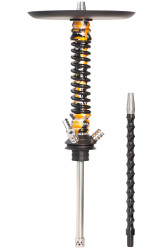 Кальян Mamay Coilovers Anodized Aluminium Mini Шахта Золото з Чорним Пружина Чорна