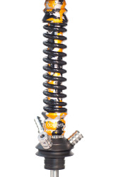 Кальян Mamay Coilovers Anodized Aluminium Mini Шахта Золото з Чорним Пружина Чорна