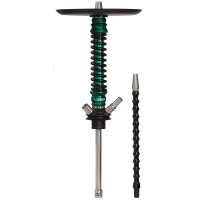 Кальян Mamay Customs Coilovers Anodized Aluminium Mini Шахта Зелений із Чорними Бризками / Пружина Чорна