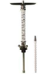 Кальян Mamay Coilovers Print Шахта Черепа Пружина Белая