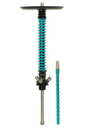 Кальян Mamay Coilovers Шахта Чорний Лак Пружина Блакитна