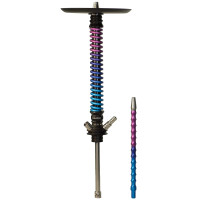 Кальян Mamay Coilovers Anodized Aluminium Шахта Чорний Лак Пружина Космос