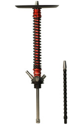 Кальян Mamay Coilovers Anodized Aluminium Шахта Червоний З Чорним Лак Пружина Чорна