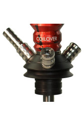 Кальян Mamay Coilovers Anodized Aluminium Шахта Червоний З Чорним Лак Пружина Чорна