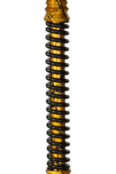 Кальян Mamay Coilovers Anodized Aluminium Шахта Золотий З Чорним Лак Пружина Чорна