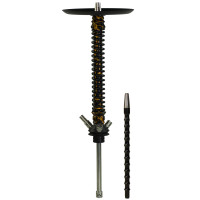 Кальян Mamay Coilovers Anodized Aluminium Шахта Чорний з Золотом Лак Пружина Чорна