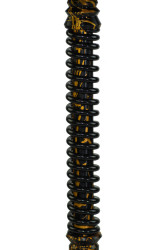 Кальян Mamay Coilovers Anodized Aluminium Шахта Чорний з Золотом Лак Пружина Чорна