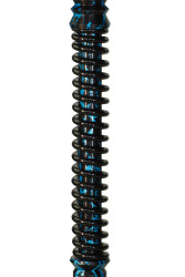 Кальян Mamay Coilovers Anodized Aluminium Шахта Чорний З Блакитним Лак Пружина Чорна