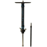 Кальян Mamay Coilovers Anodized Aluminium Шахта Чорний З Блакитним Лак Пружина Чорна
