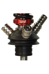 Кальян Mamay Coilovers Micro Шахта Червона З Чорними Бризками Пружина Чорна