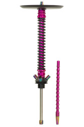 Кальян Mamay Coilovers Шахта Рожевий Лак Пружина Чорна Неохром