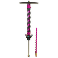 Кальян Mamay Coilovers Шахта Рожевий Лак Пружина Чорна Неохром