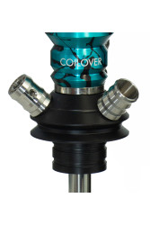 Кальян Mamay Coilovers Anod Шахта Бірюза з Чорними Бризками / Пружина Чорна