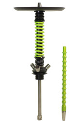 Кальян Mamay Coilovers Mini Шахта Чорний Лак Пружина Зелений Флюор
