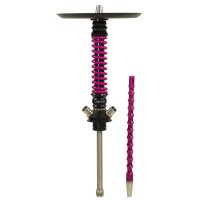Кальян Mamay Coilovers Mini Шахта Чорний Лак Пружина Рожева
