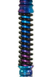 Кальян Mamay Coilovers Anodized Aluminium Mini Шахта Космос Пружина Чорна