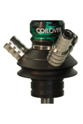 Кальян Mamay Coilovers Anodized Aluminium Mini Шахта Зелений З Чорним Лак Пружина Чорна
