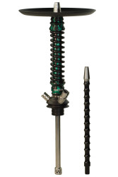 Кальян Mamay Coilovers Anodized Aluminium Mini Шахта Зелений З Чорним Лак Пружина Чорна