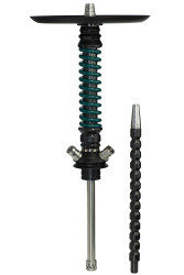 Кальян Mamay Coilovers Mini Print Шахта Карбон / Пружина Темно - Бірюзова