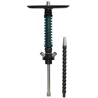 Кальян Mamay Coilovers Mini Print Шахта Карбон / Пружина Темно - Бірюзова